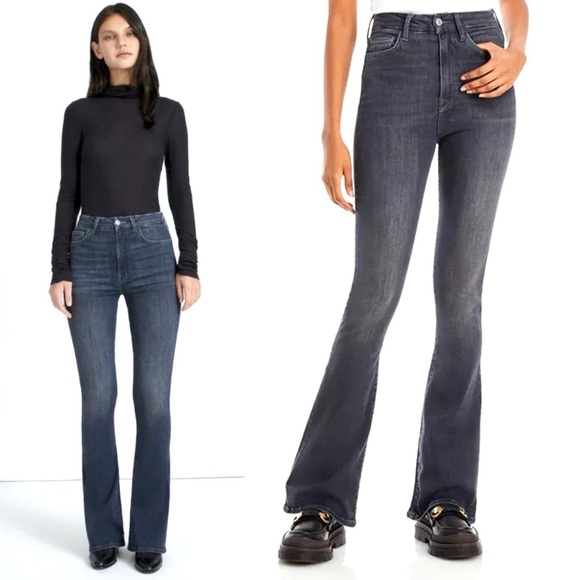 7 For All Mankind Denim - 7 For All Mankind No Filter Ultra High Rise Skinny Bootcut Edelweiss Size 28/6